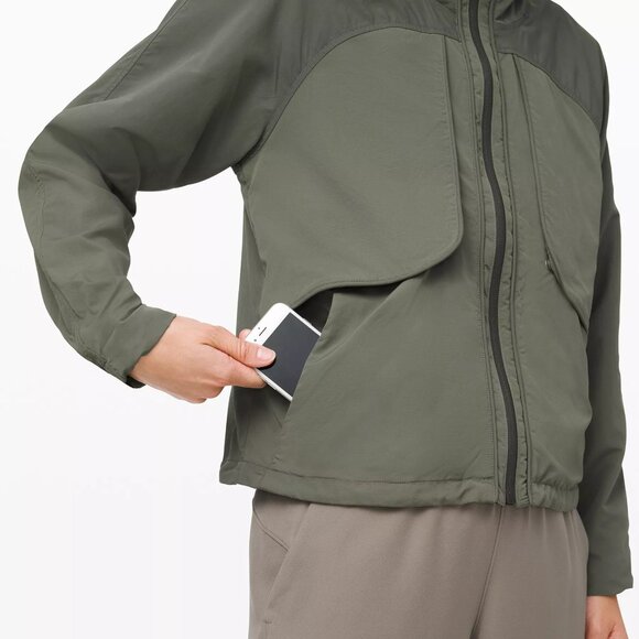 lululemon Grey Sage Always Effortless Jacket size 4 - Picture 4 of 16